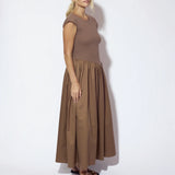 The Lola Dress - Mocha Brown