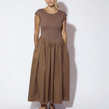 The Lola Dress - Mocha Brown