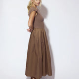 The Lola Dress - Mocha Brown