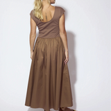 The Lola Dress - Mocha Brown