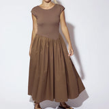 The Lola Dress - Mocha Brown